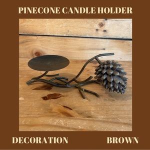 Pinecone Candle Holder